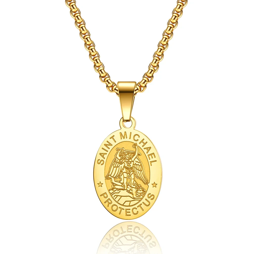 Stainless Steel Necklace Supplier SLKS Jewelry Manufacture Length:27mm Width:18mm 2