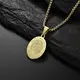 Stainless Steel Necklace Supplier SLKS Jewelry Manufacture Length:27mm Width:18mm 4
