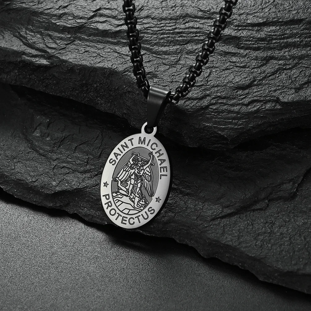 Stainless Steel Necklace Supplier SLKS Jewelry Manufacture Length:27mm Width:18mm 6