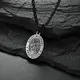 Stainless Steel Necklace Supplier SLKS Jewelry Manufacture Length:27mm Width:18mm 6