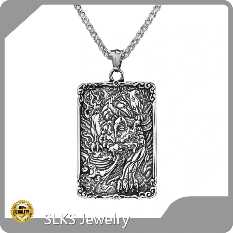 Steel Necklace SLKS Jewelry Brand Link Chain Pendant Necklaces 1