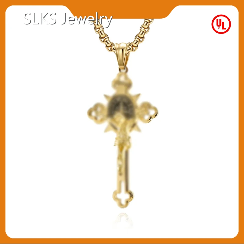 Custom Stain Steel Necklace ZIRCON SLKS Jewelry 1