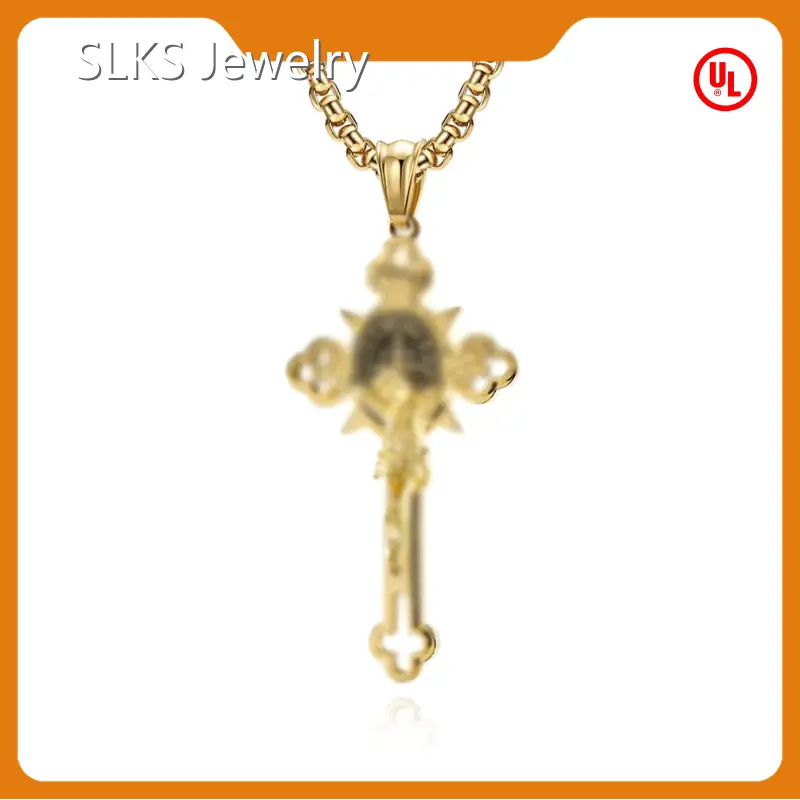 Custom Stain Steel Necklace ZIRCON SLKS Jewelry 1