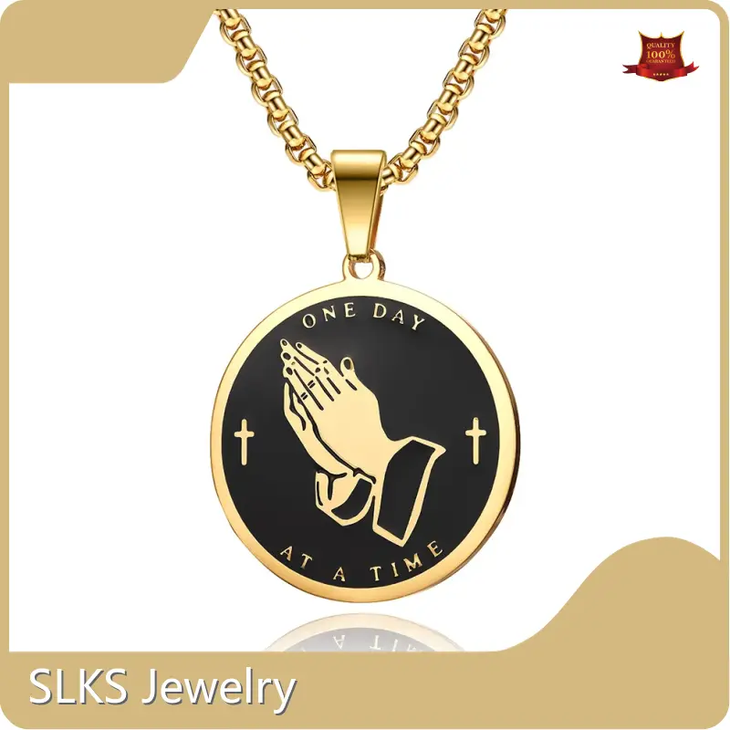 Wholesale Stainless Steel Silver Necklace SLKS Jewelry Brand 1