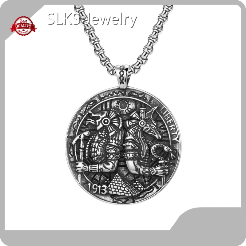 SLKS Jewelry Stainless Steel Silver Necklace - Warmly Welcomed 1