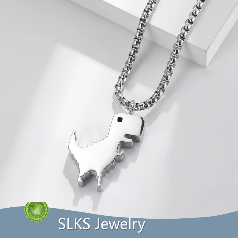 Stainless Steel Chain Necklace Wholesale SLKS Jewelry Brand Micro Insert WU 1