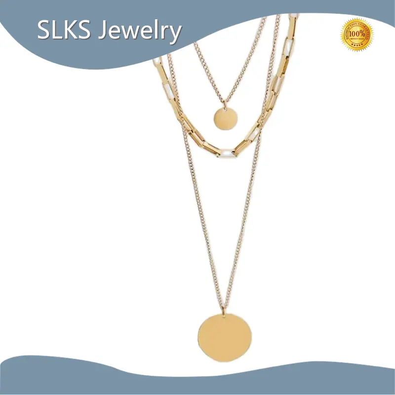 Stainless Steel Silver Necklace 0.014 Kg - - SLKS Jewelry 1