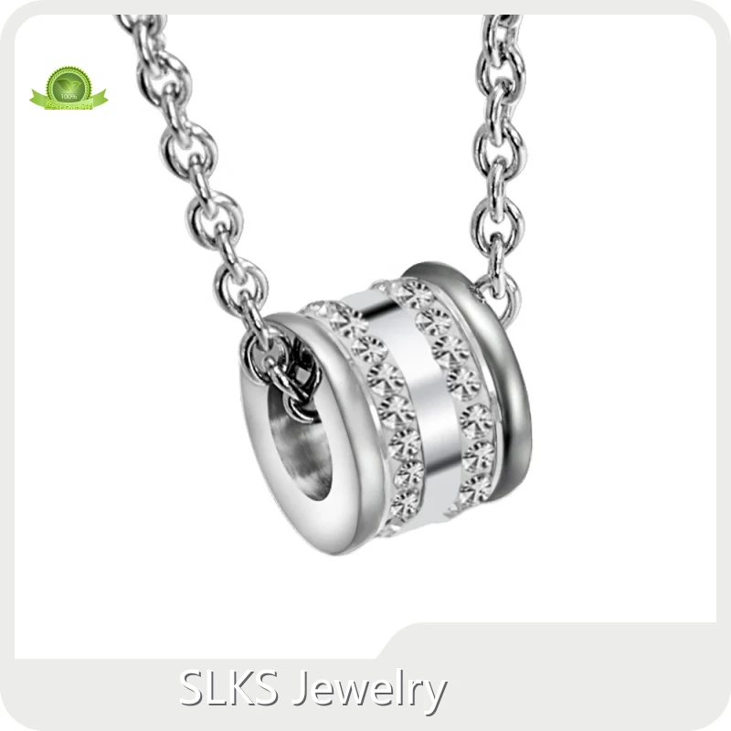Stainless Necklace Steel Black Wholesale - SLKS Jewelry 1