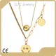 Hot Stainless Steel Necklace Bulk Smile Face SLKS Jewelry Brand 1