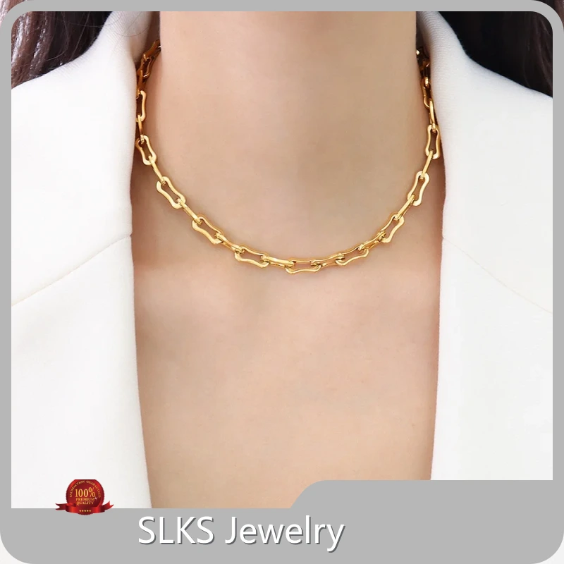 Stainless Silver Necklace SLKS Jewelry, Gift 1