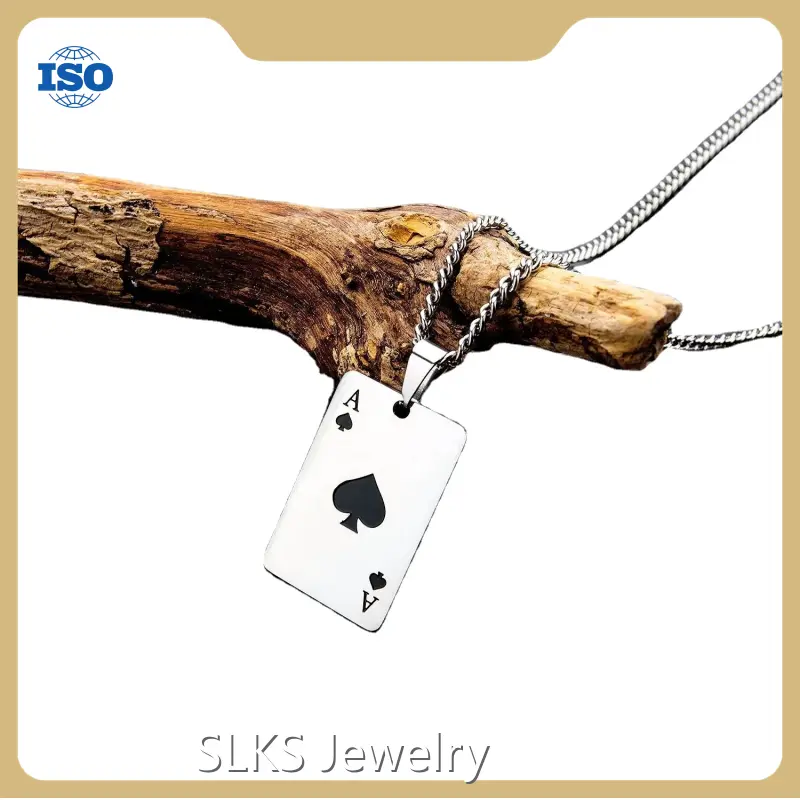 Stainless Steel Jewelry Necklace SLKS Jewelry Brand Stainless Steel Women's 1