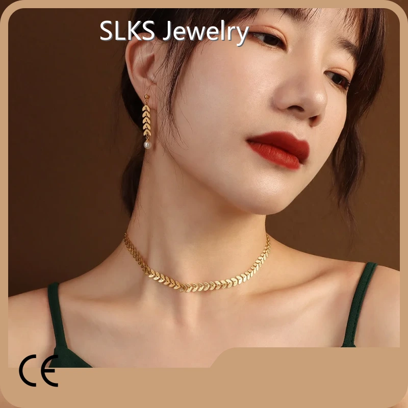 Stainless Steel Jewelry Necklace SLKS Jewelry Brand UPS Flower 1