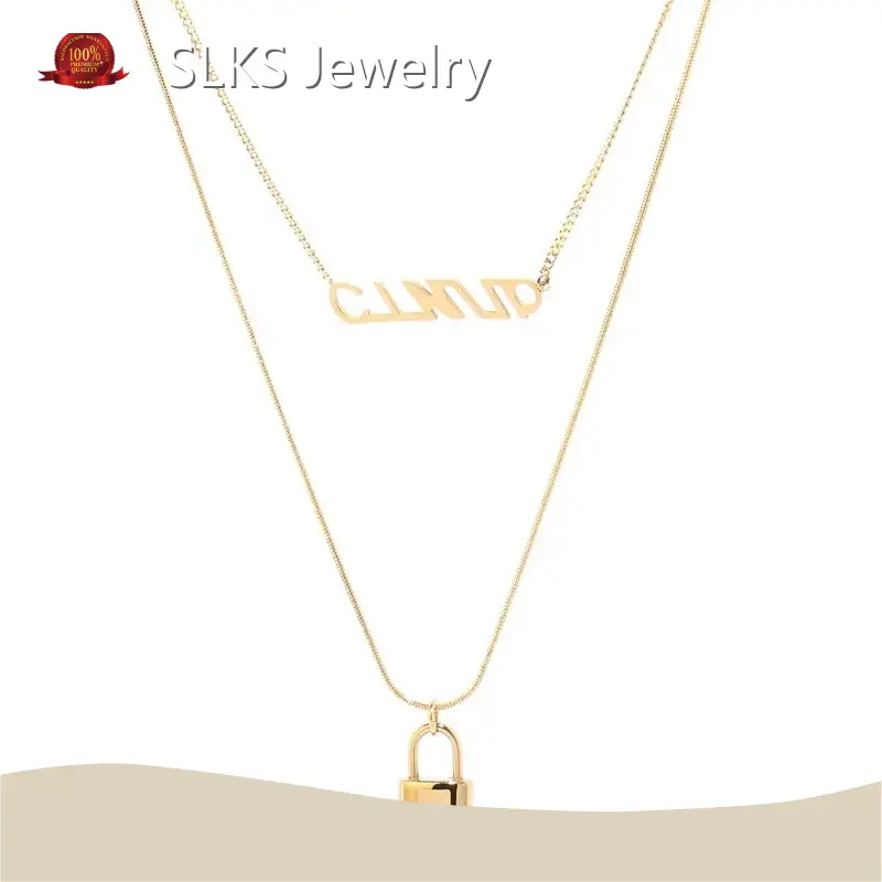 Stainless Steel Silver Necklace TRENDY SLKS Jewelry Company 1