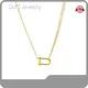 Stainless Silver Necklace Lock Pendant Necklace by SLKS Jewelry 1