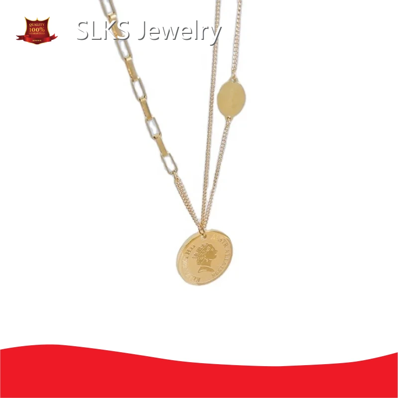 S Steel Necklace Silver Plated - - SLKS Jewelry 1
