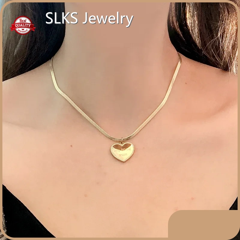Steel Necklace Gold - - SLKS Jewelry 1