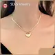 Steel Necklace Gold - - SLKS Jewelry 1