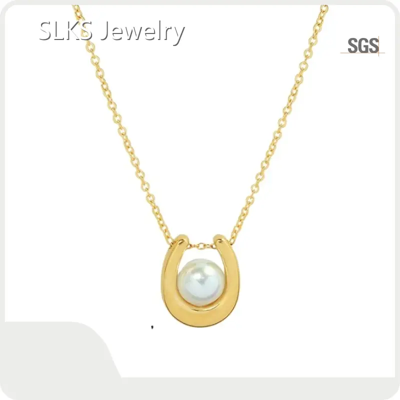 Stainless Silver Necklace Titanium Steel by SLKS Jewelry 1