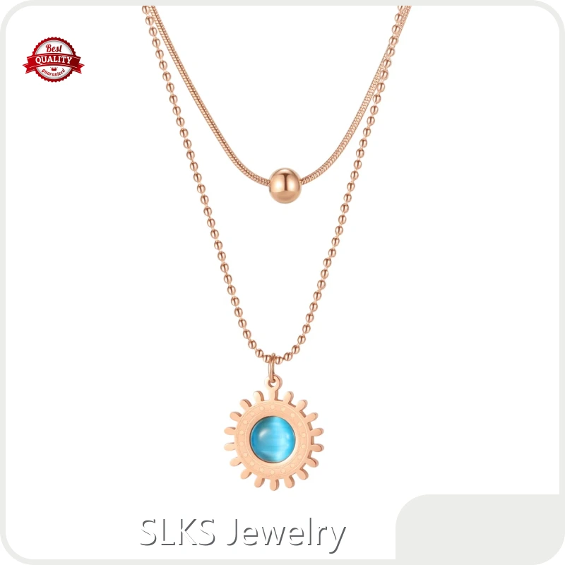 Stainless Steel Silver Necklace Pendant Necklaces - - SLKS Jewelry 1
