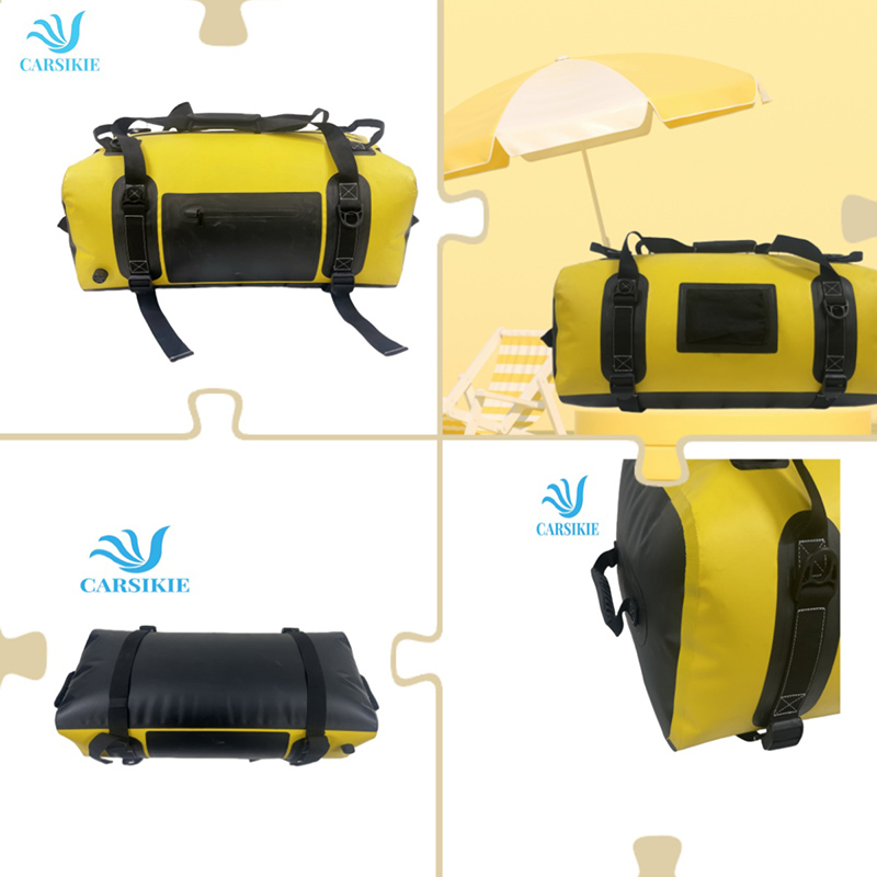 Custom Logo Wholesale Waterproof Duffel Bags JD002 Waterproof Outdoor Large Capacity Traveling Sports Weekender Overnight Foldable Travel Duffel  Bag with Dry Wet Separation Pocket 3