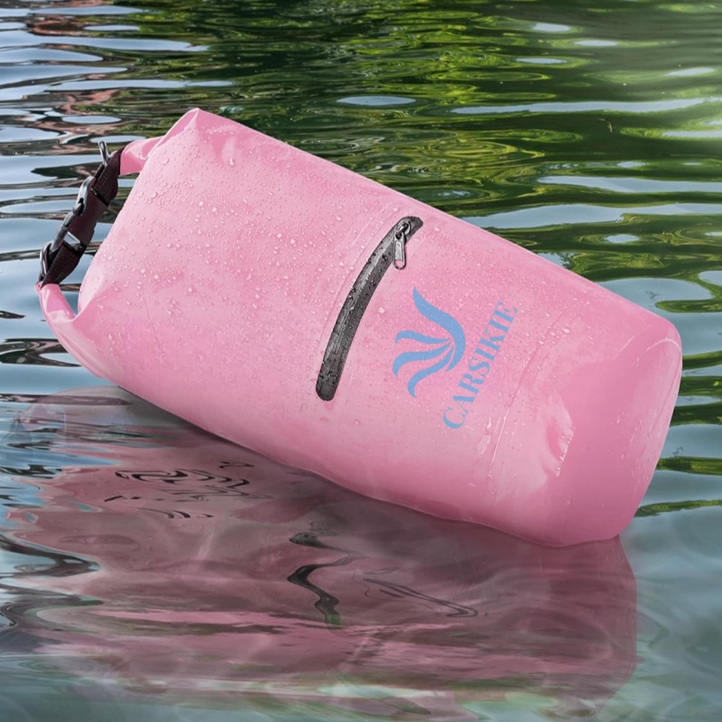 OEM Pink Waterproof Dry Bags with Custom Print Logo JA015 2