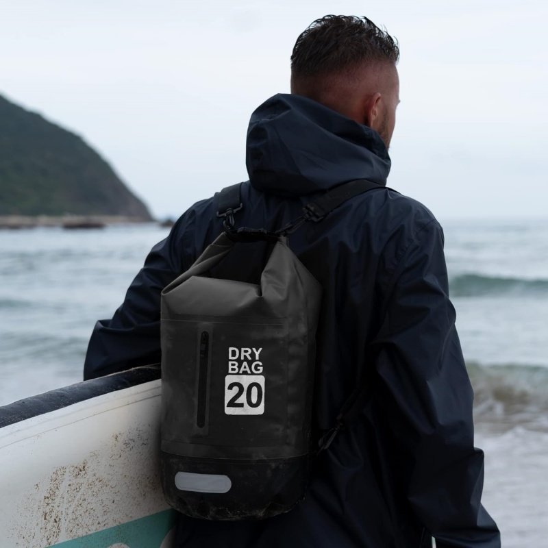 Custom PVC Ocean Waterproof Backpack for Camping & Hiking JA040 3