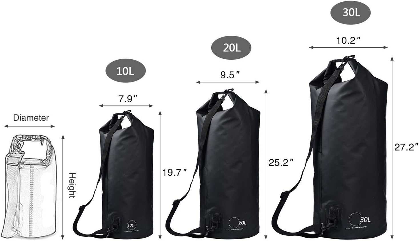 Transparent Waterproof Dry Bags for Construction and Outdoor Activities JA045 5