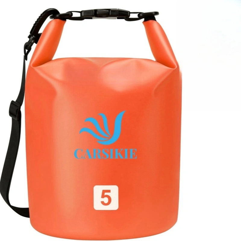 Custom Logo Orange 5L Camping Ocean PVC 600D TPU Waterproof Dry Bag JA053 1