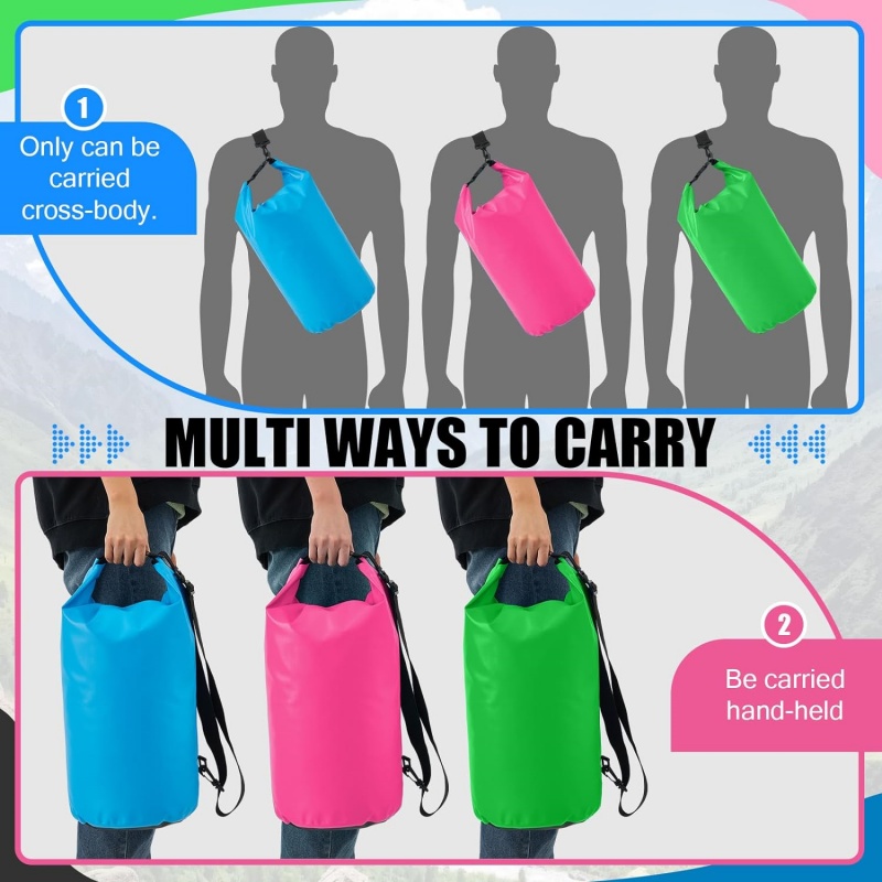 5L 10L 20L Waterproof Floating Backpack Roll Top Dry Sack JA054 4