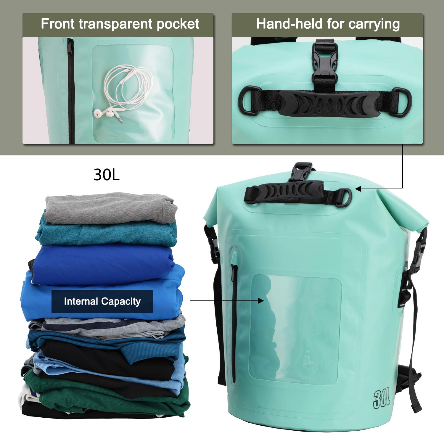 cheap Compression Roll Top backpack travel waterproof dry bag 5