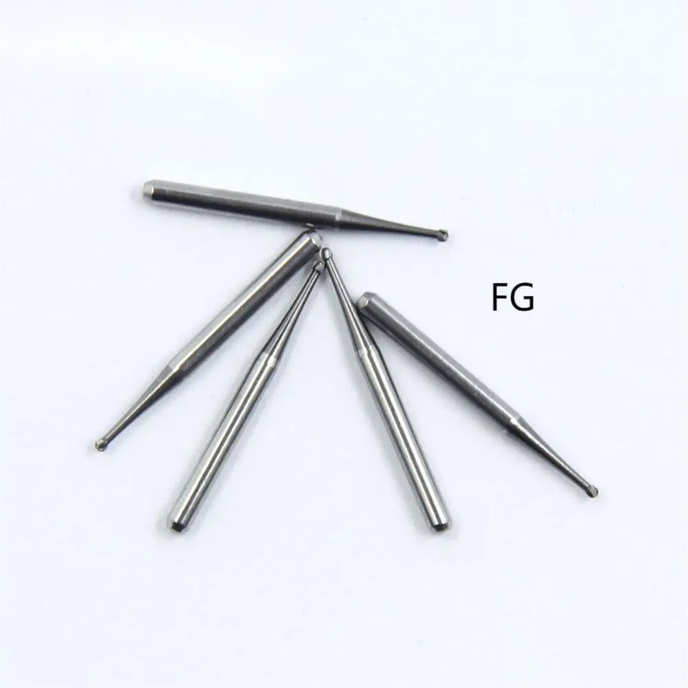 FG (ISO 500 314 001 001 008) CE ISO certifié boule coupe simple haute vitesse dentaire carbure de tungstène fraise foret dentisterie 1