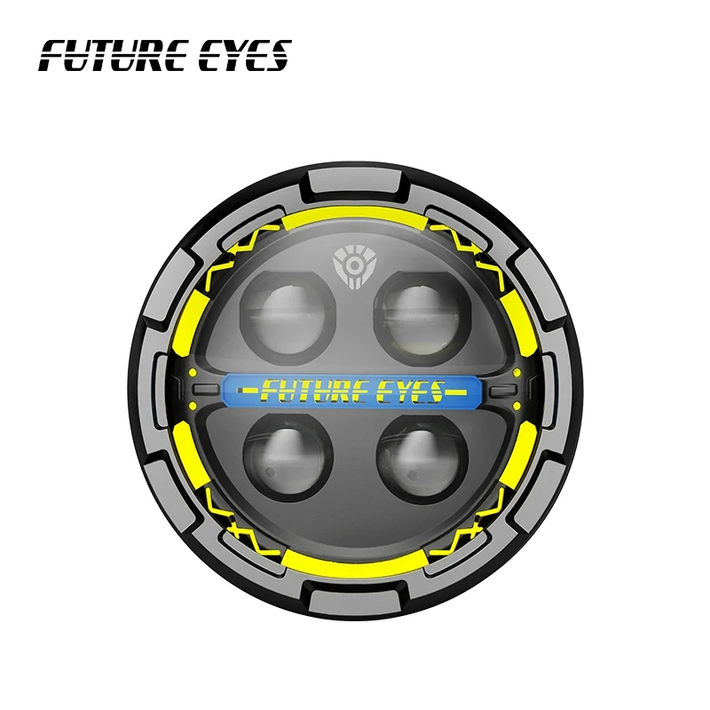 FUTURE EYES Round Cnc Aluminum Led Head Fog Low Beam High Beam Light For Car 1