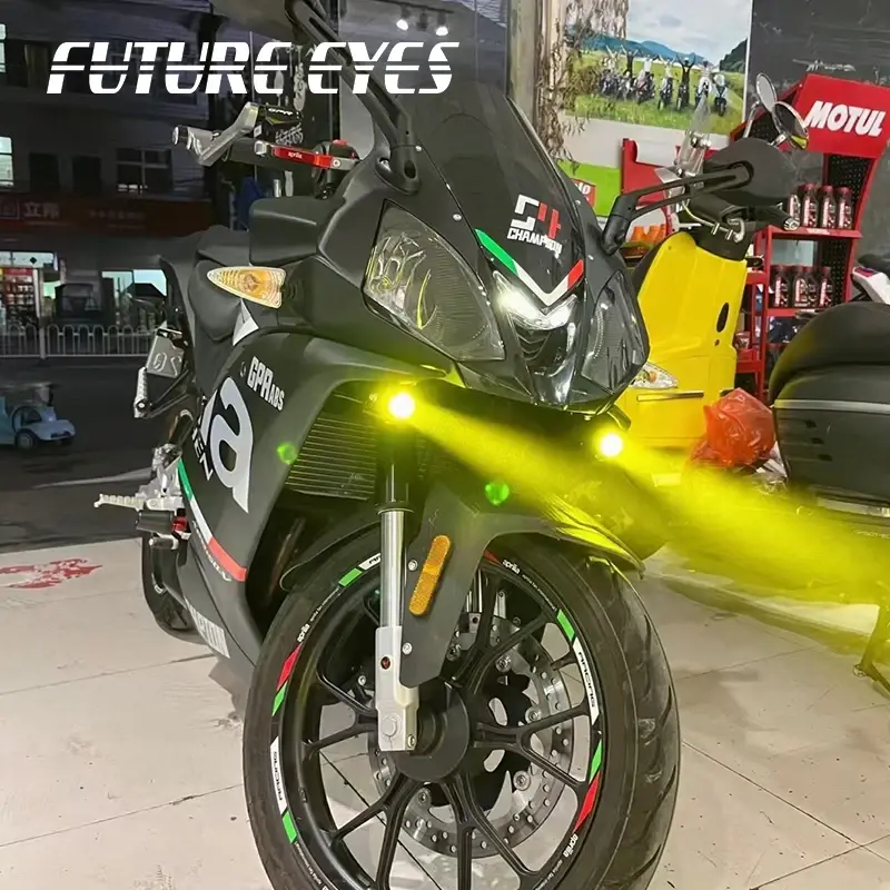 Bulkbest Motorcycle Led Auxiliary Lights Universal LED Chips 4