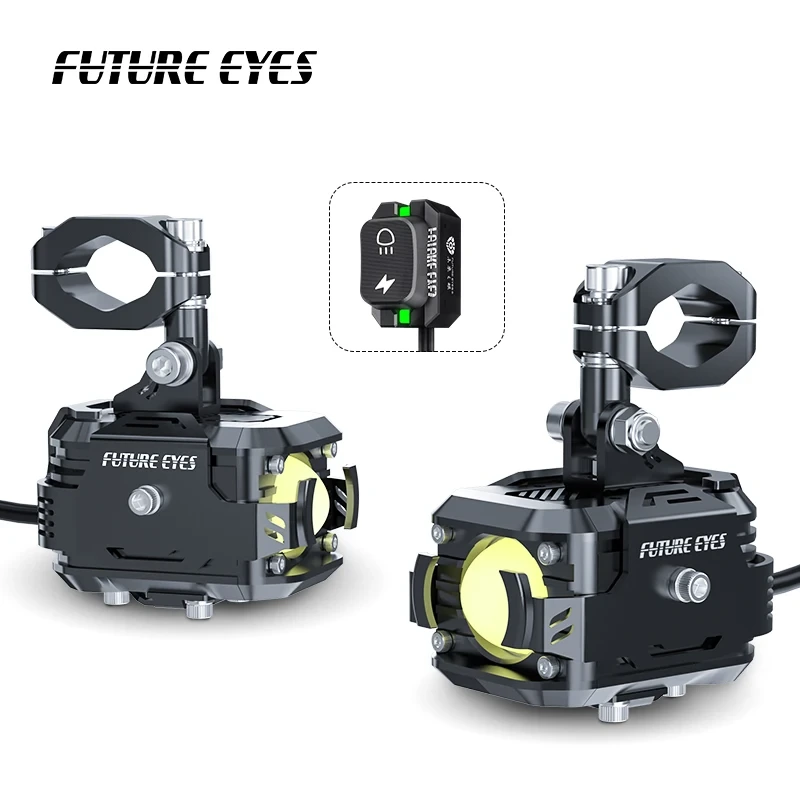 FUTURE EYES F150 Wholesale Wired Backlight Switch Auxiliary Fog Led Motorcycle Lights 1