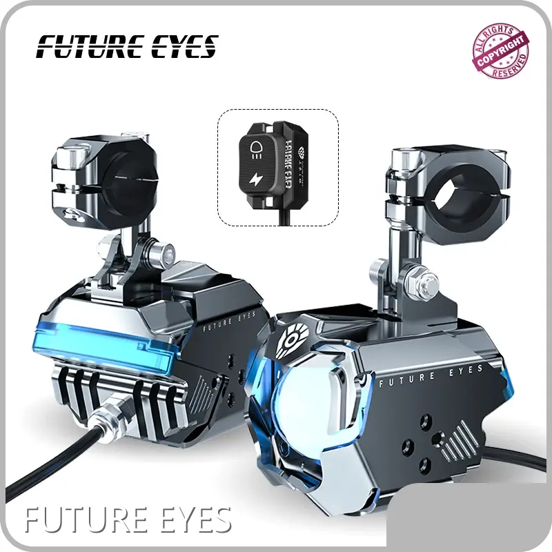 Newauxiliary Lamp on Motorcycle Universal Aluminum 1