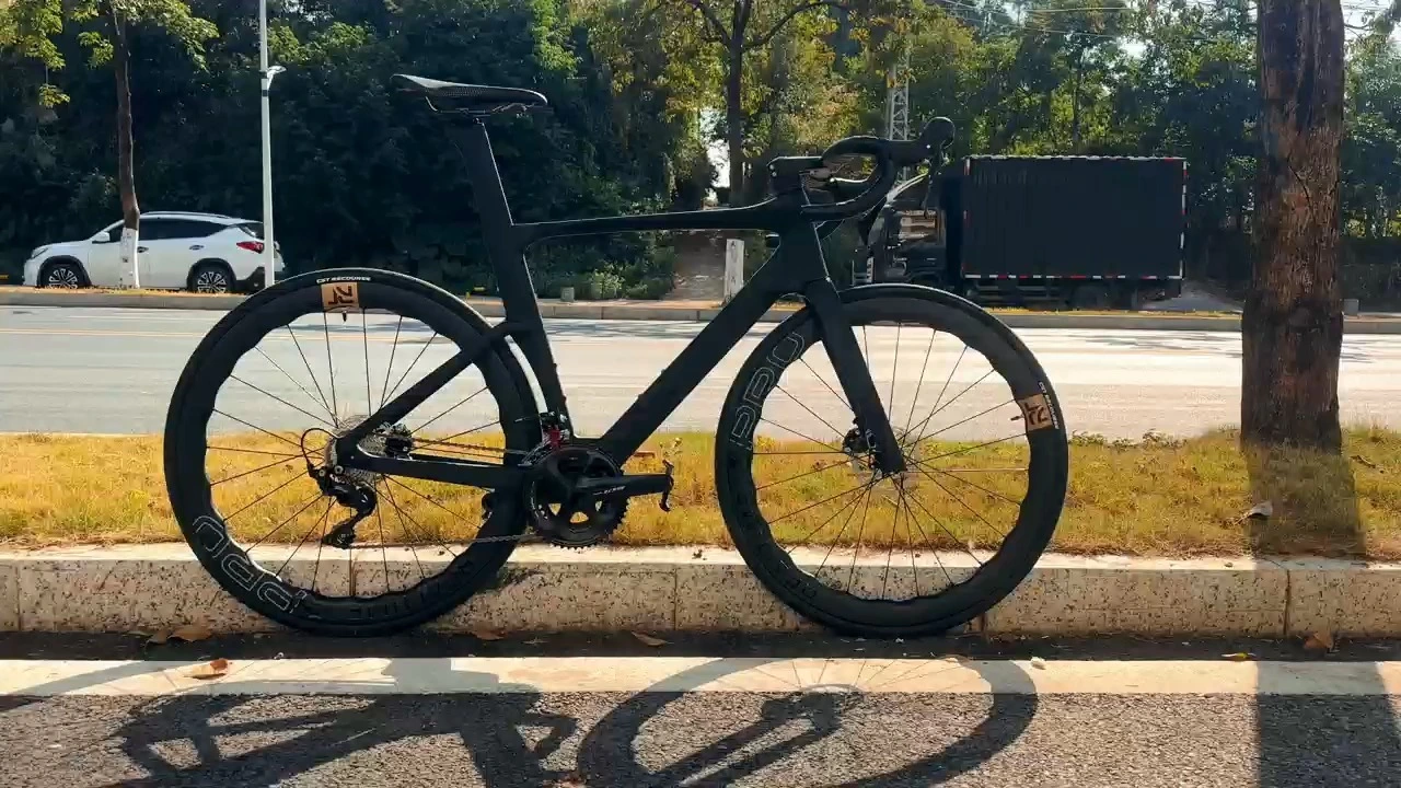 碳纤维公路自行车黑色铝合金液压碟刹 P-ENERGY-H5 1