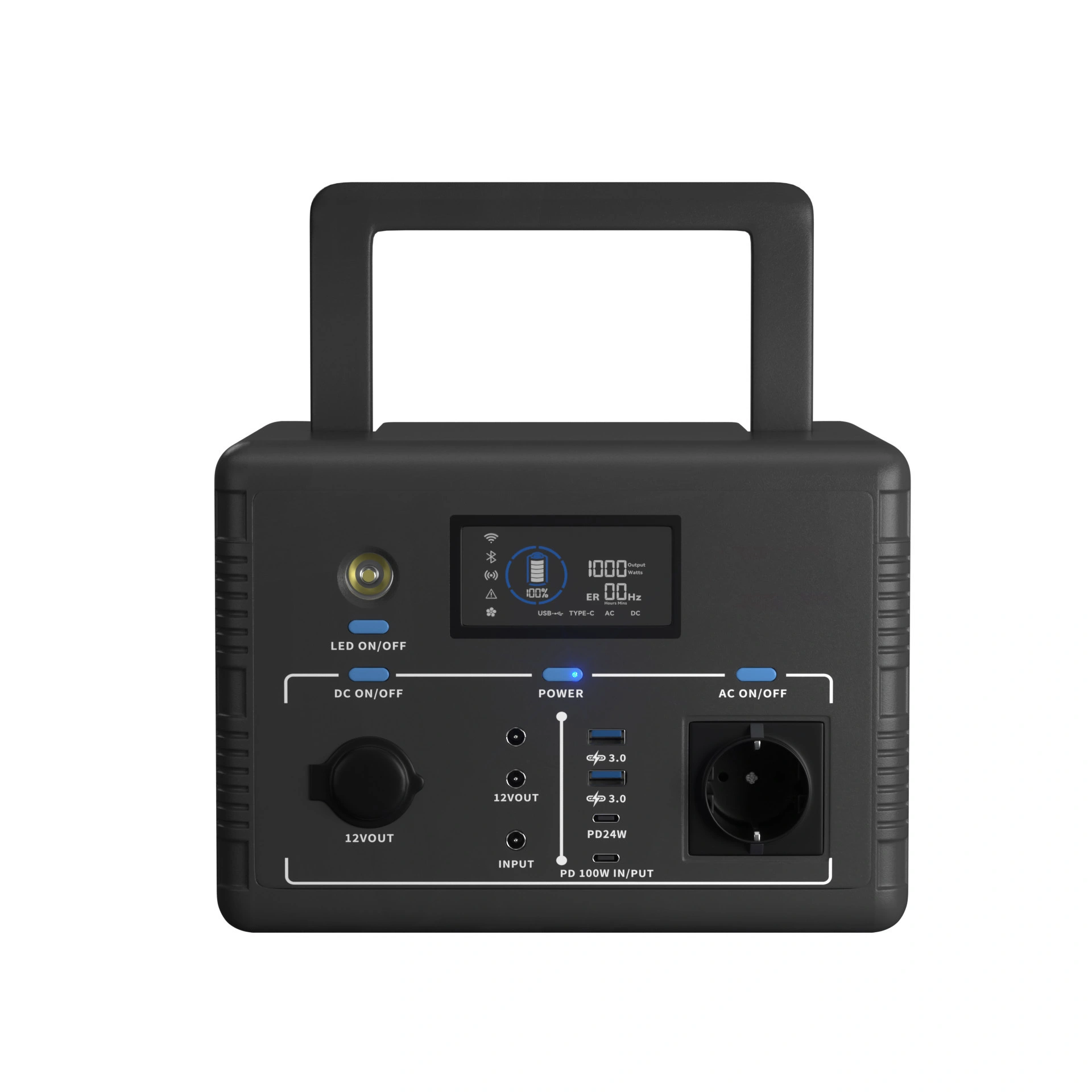 Energía móvil portátil Múltiples salidas de voltaje CC (5V/9V/12V/15V/20v) - EXPLORER 500W 1
