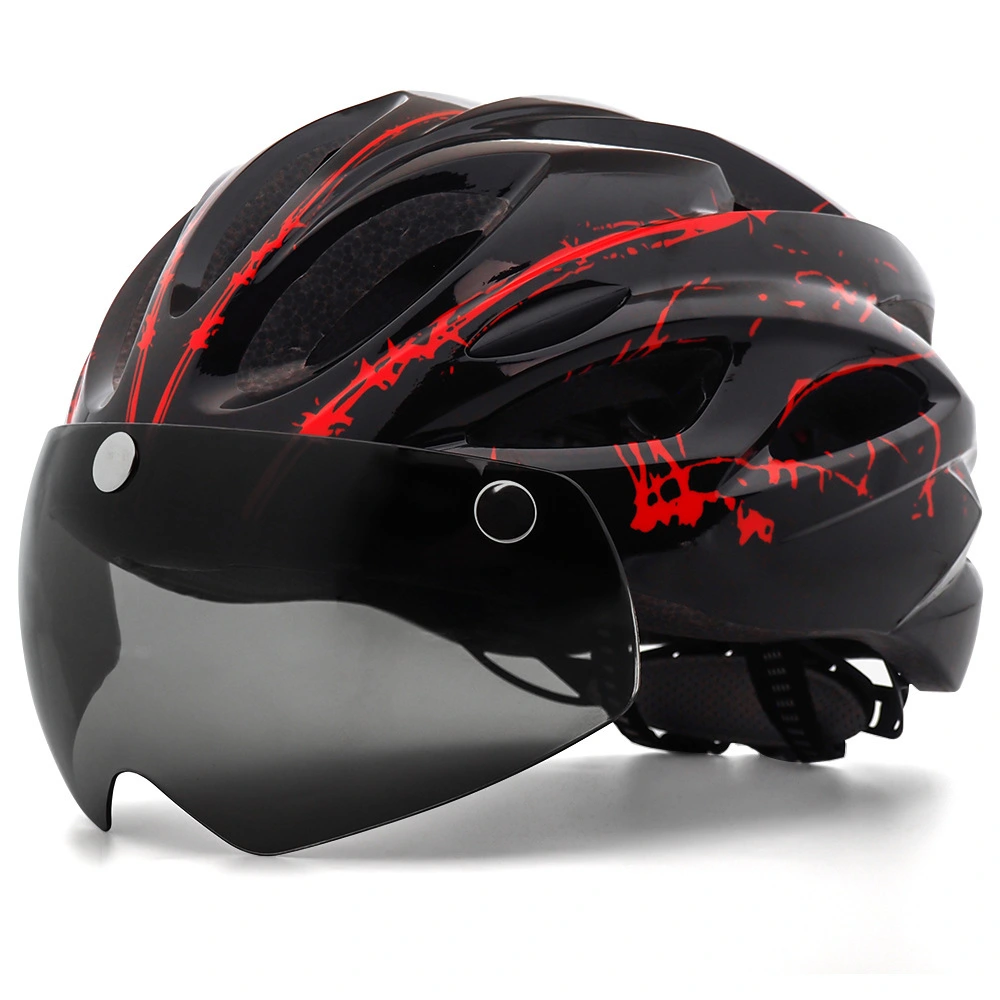 Fahrradhelm mit Brillenkrempe aus PC + EPS-Material, importierte EPS-Technologie-DN-13 1