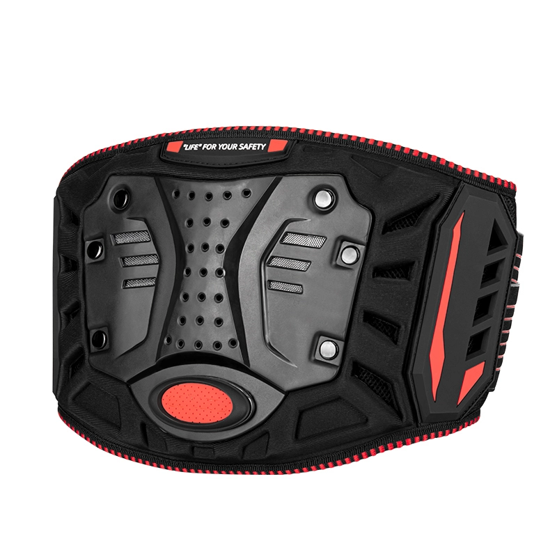 Anti-fall Cycling Waist Belt Breathable Sandwich Mesh Fabric Red and Yellow-DN-2203 1