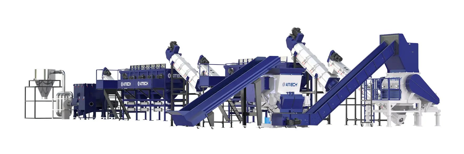 Máquina de lavar para reciclagem de plástico rígido série KWPH 1