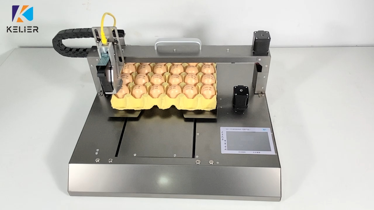 Kelier Cheap Price KX140  High Quality Hen Eggs Printer  Egg Date Printer Printing Machine Egg Inkjet Printer 1