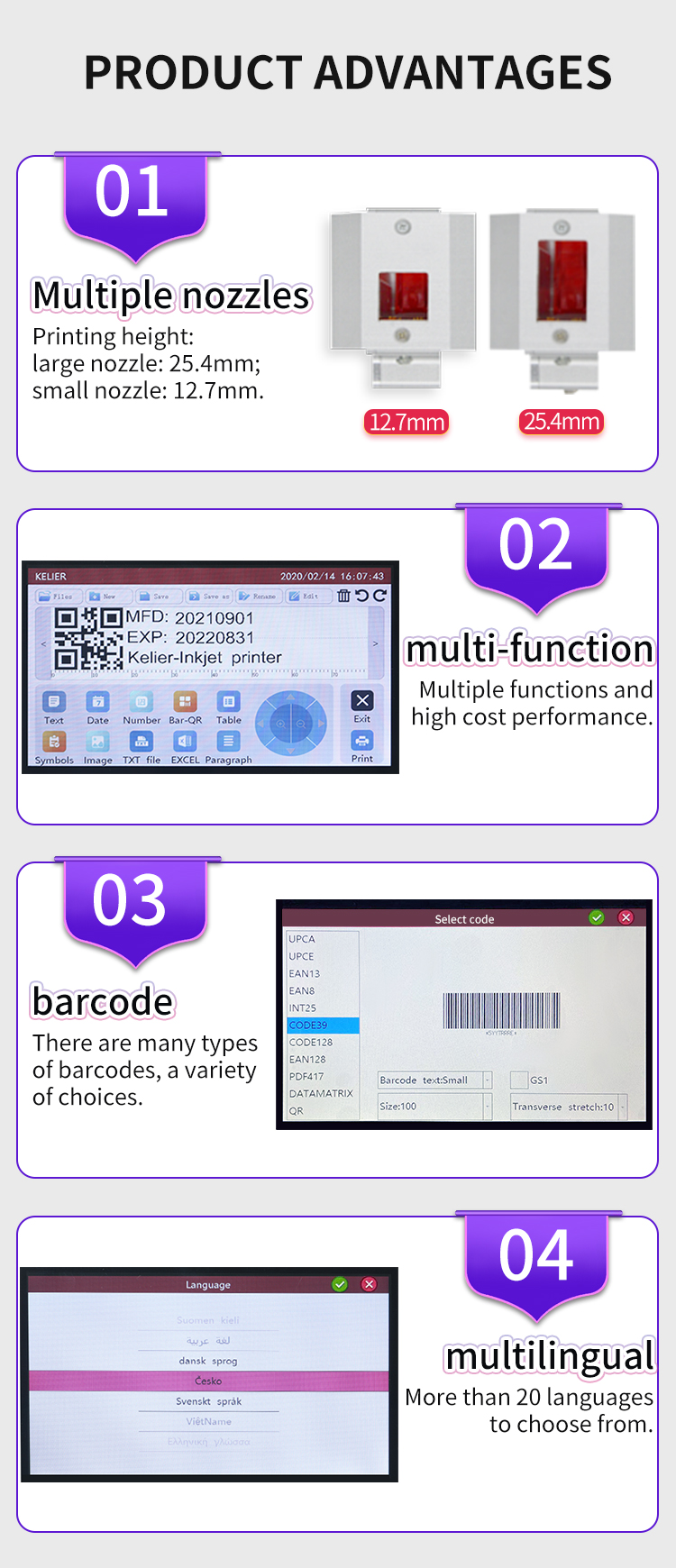 Professional Wholesale Online Inkjet Printer with good price - Kelier manufacturers 6