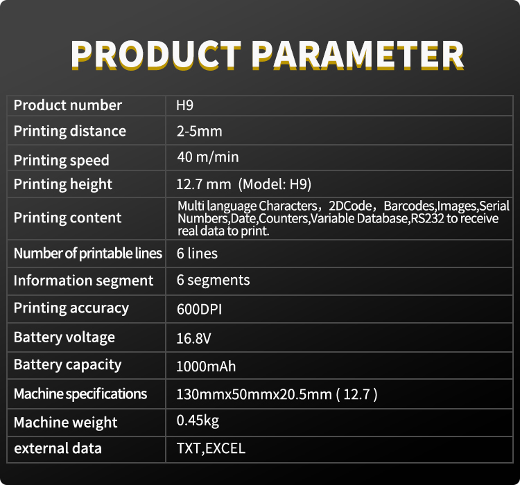 Best Quality handheld tij inkjet printer amazon Factory 3