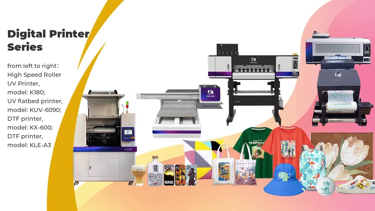 kelier digital printer Tshirt printer UV flatbed printer DTG DTF printer 1