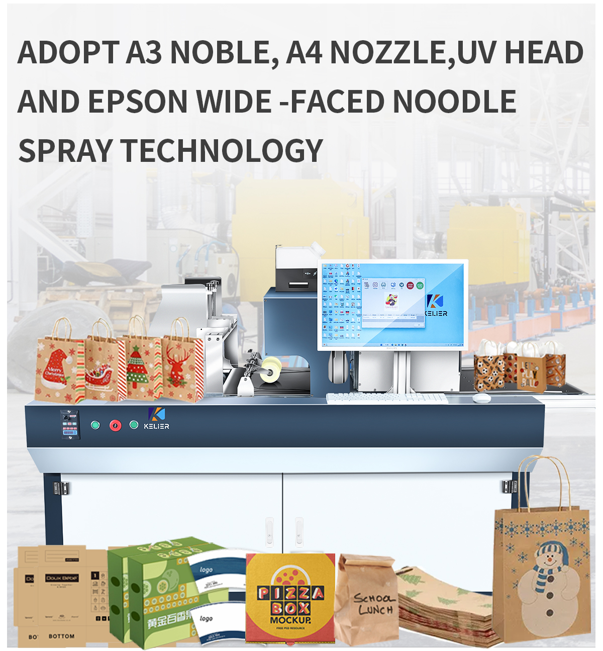 UV Single Pass Kraft Bag Printer Products | Kelier 3