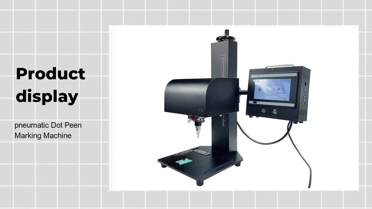 Portable dot pin marking engraving machine stainless steel aluminum label metal nameplate engraver machinery-kelier 1