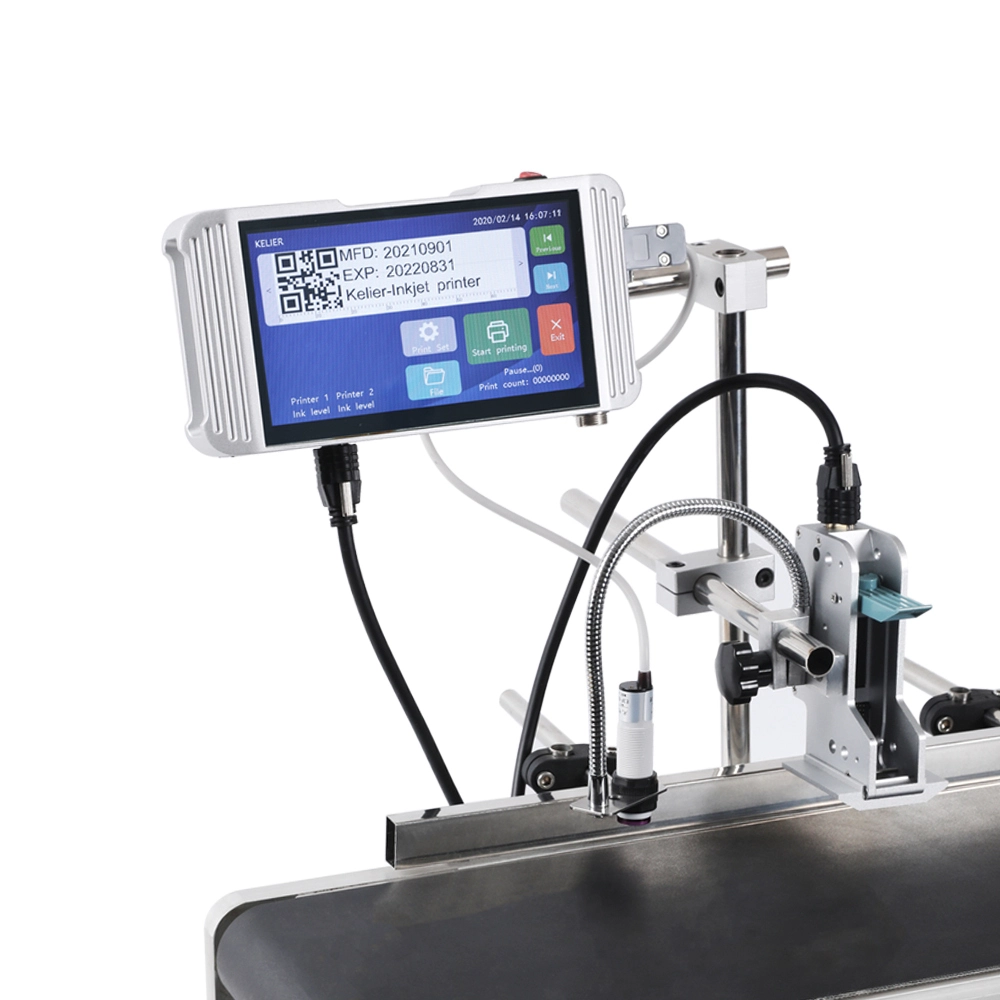 Kelier - kelier Factory Price medical coding printer batch number serial number automatic date inkjet printer for date QR code logo varia Online Inkjet Printer 1