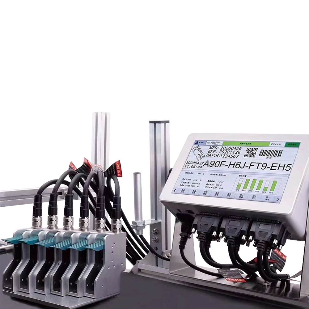 Kelier - Kelier variable QR code support database 3-6 printing heads inkjet printer for batch code Online Inkjet Printer 1