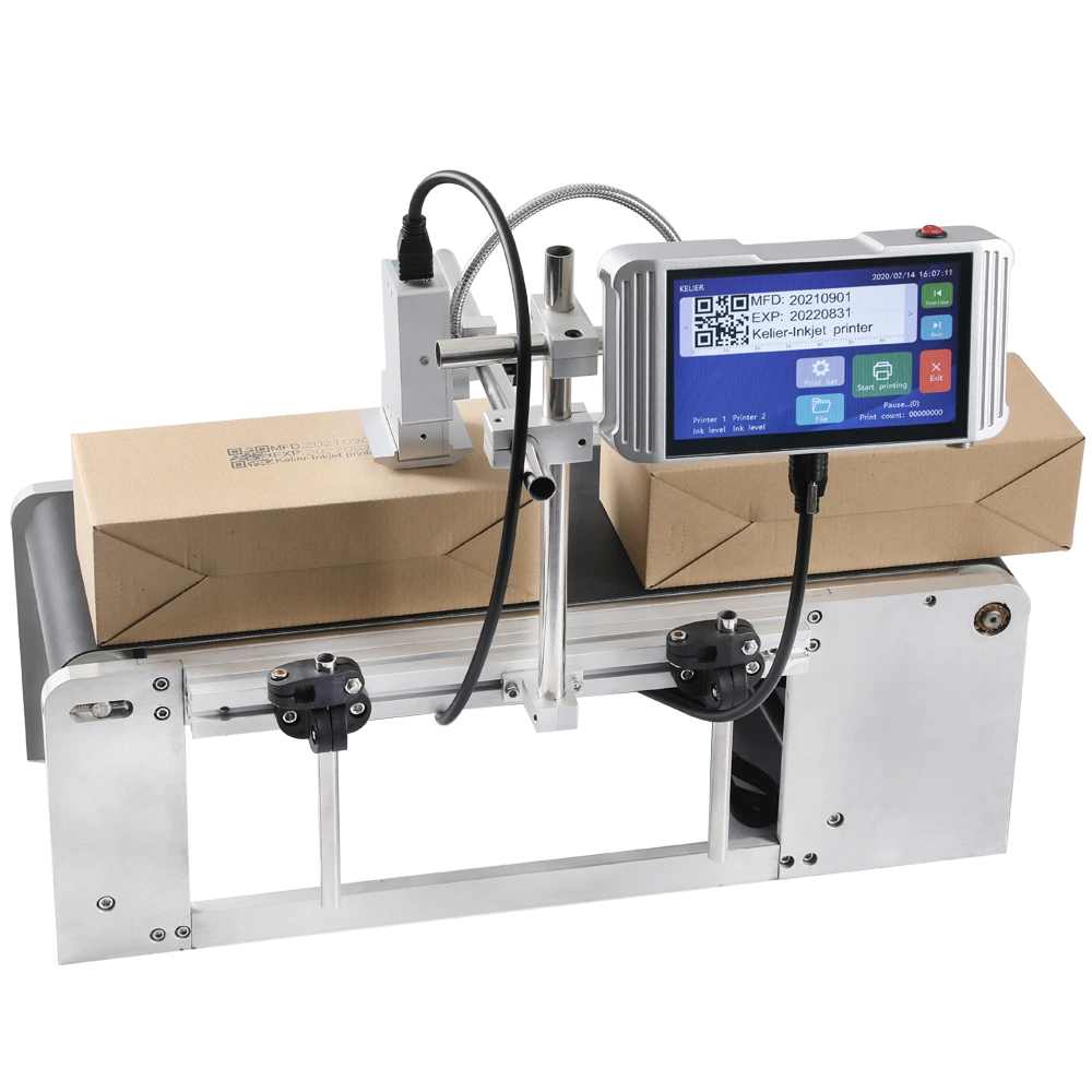 Kelier - Kelier TIJ2.5 automatic expiry date inkjet coding printer bag code printer Online Inkjet Printer 1