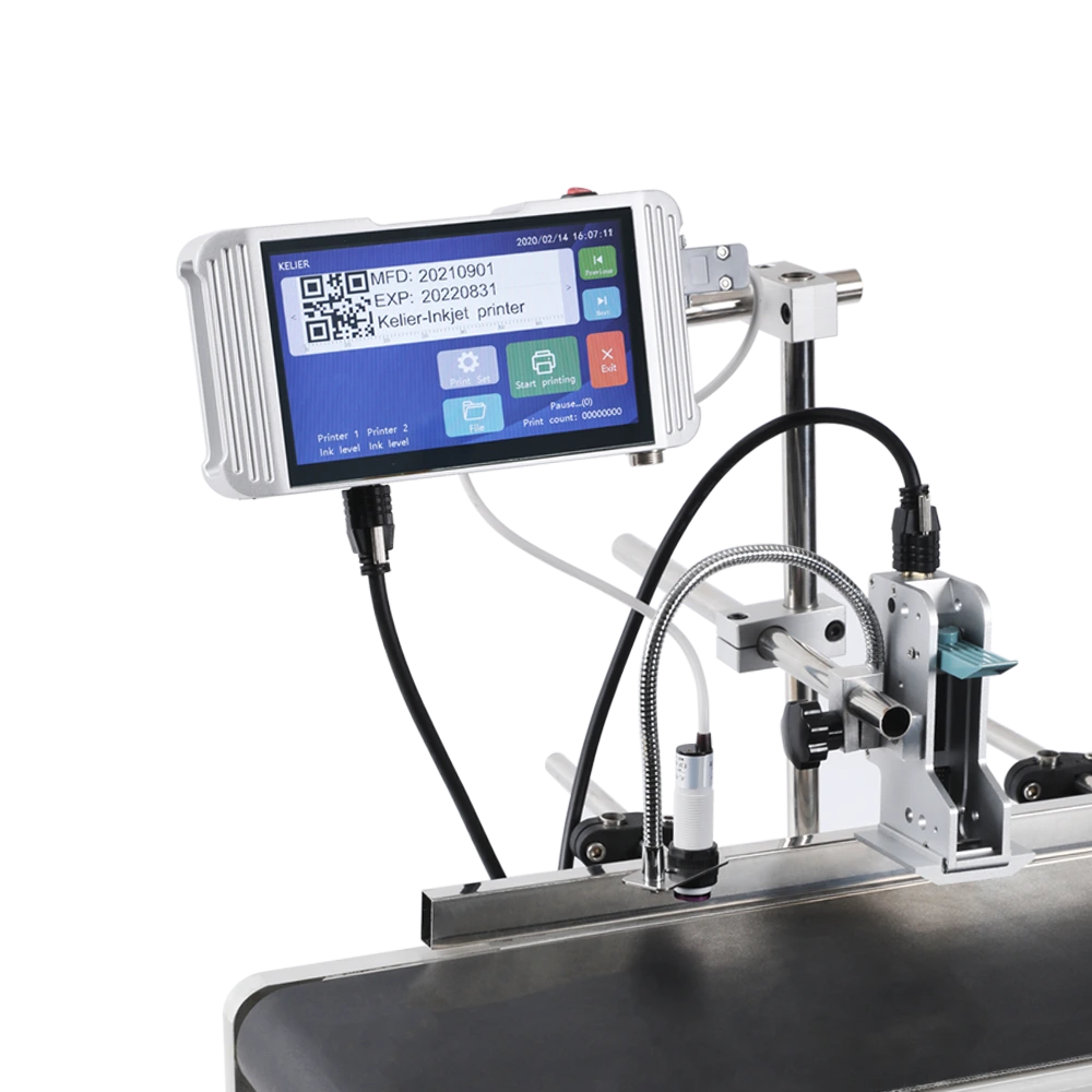Kelier - Kelier low price online inkjet printer expiry date coding machine thermal coder bar code batch number Online Inkjet Printer 1